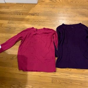 Pair of Talbots Pima cotton  tops